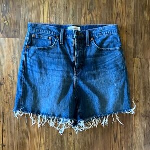 Madewell High Rise Denim Shorts, size 29